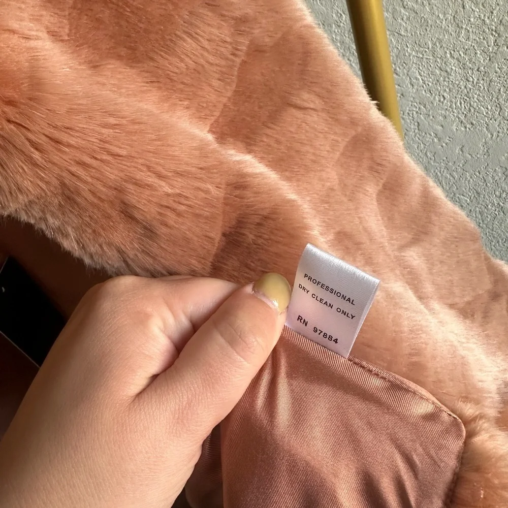 Faux Fur Vest in Pink - Picture 6 of 6